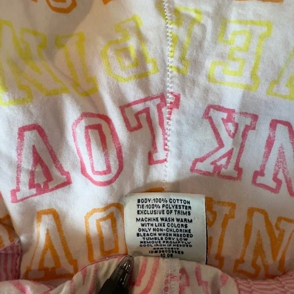 Victorias Secret PINK Loungewear Women's Small Ruffle Hem Cotton Pajama Pants - Picture 10 of 10